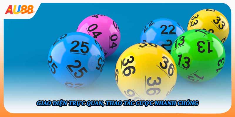 Giao diện trực quan, thao tác cược nhanh chóng